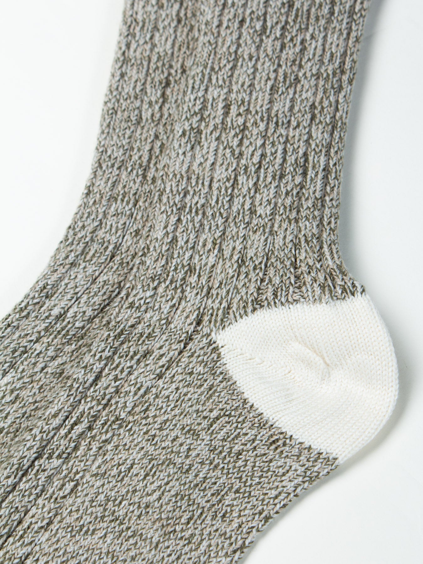 Melrose Merino Wool Socks in Light Olive Marl