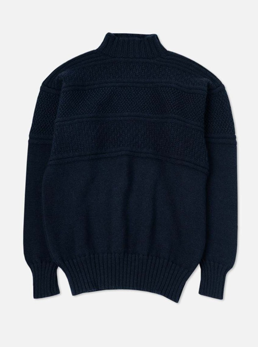 Fife Gansey Knit in Navy (Kestin Exclusive)
