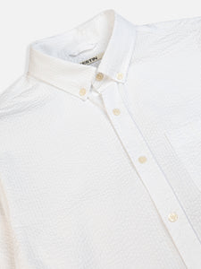 Raeburn Button Down Shirt in White Stripe