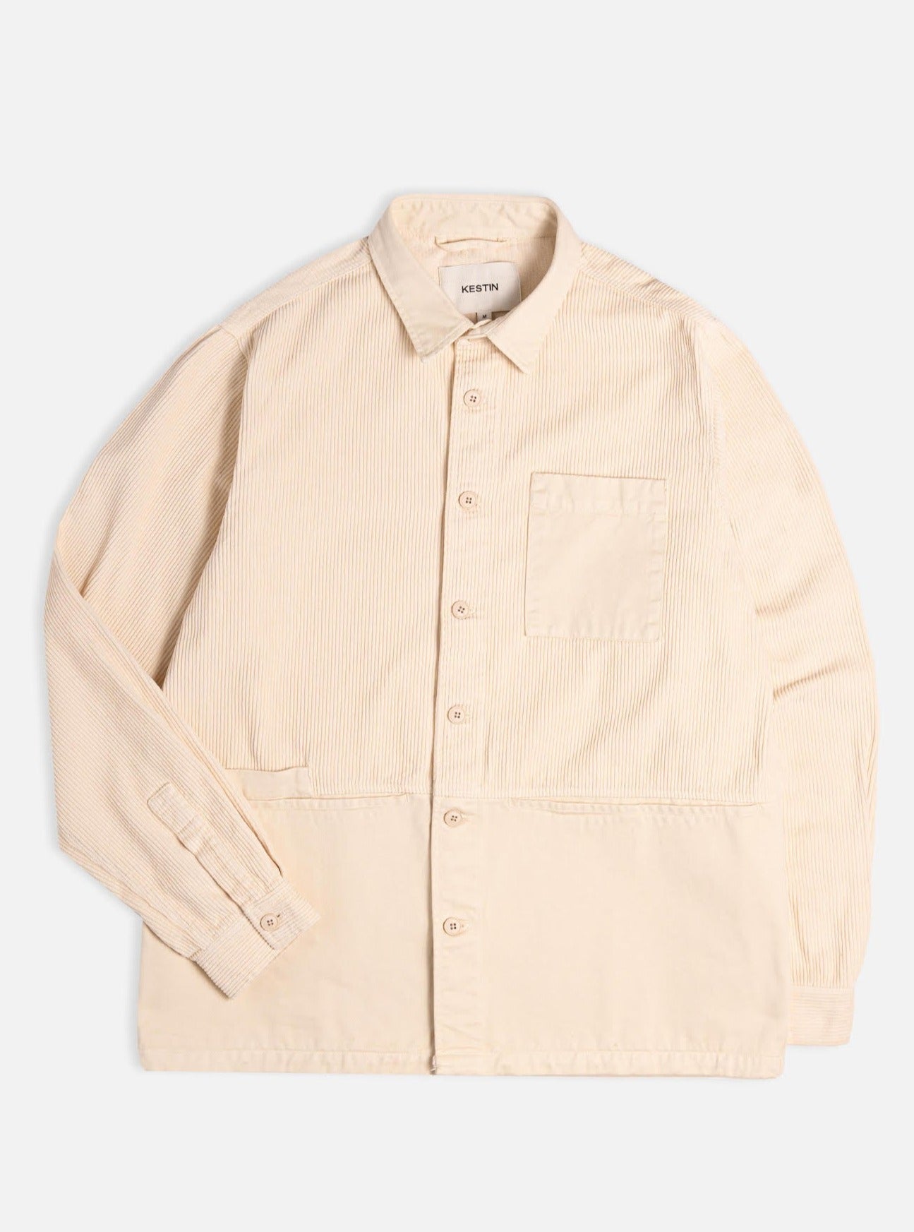 Rosyth Shirt Jacket in Ecru Corduroy