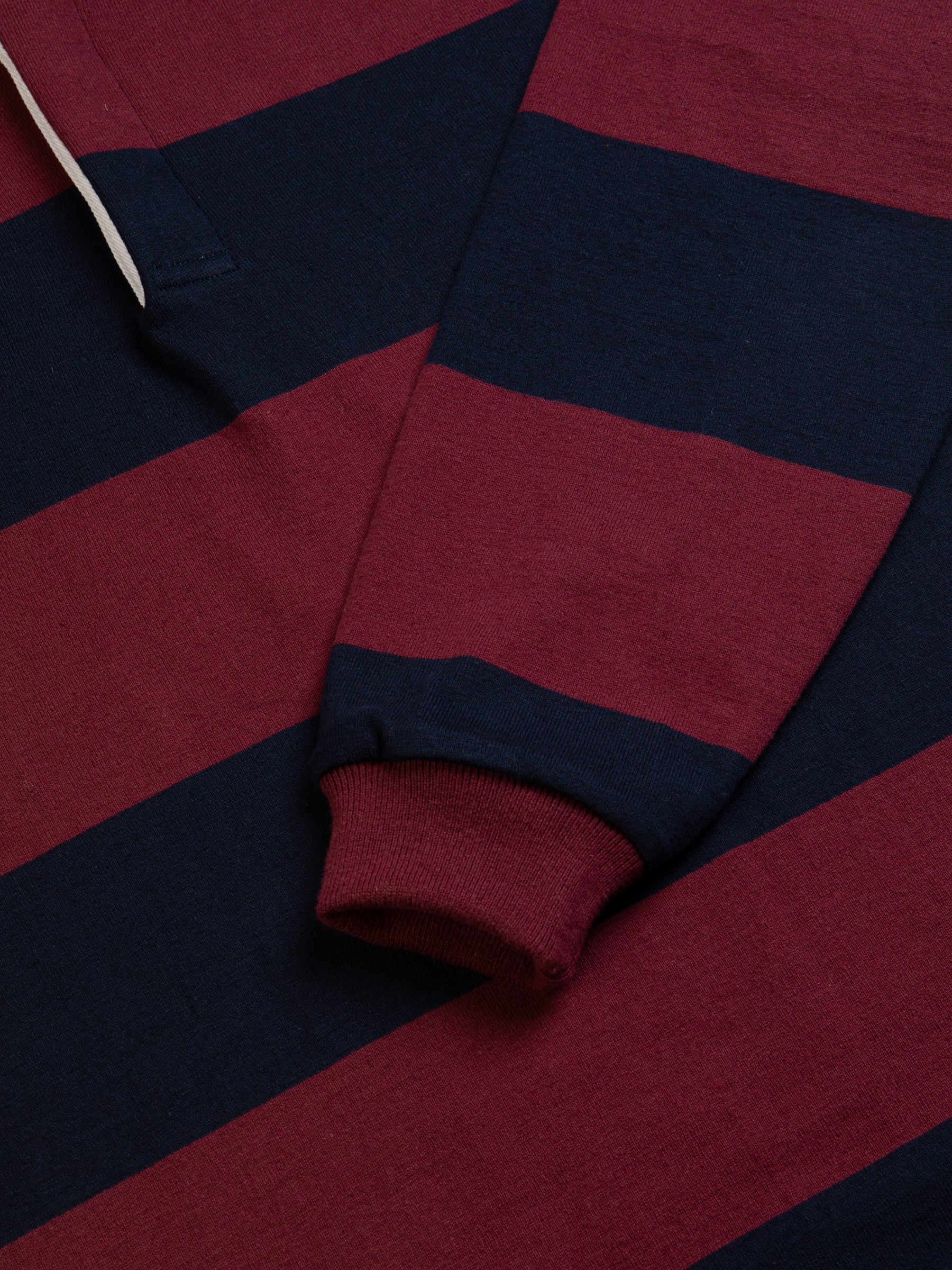 Selkirk Classic Rugby in Burgundy / Navy Stripe