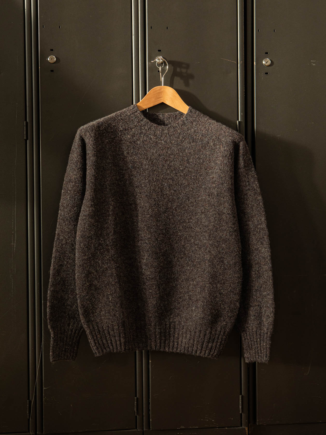 Classic Shetland Knit in Charcoal Mix