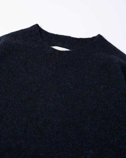 Classic Shetland Knit in Navy Mix