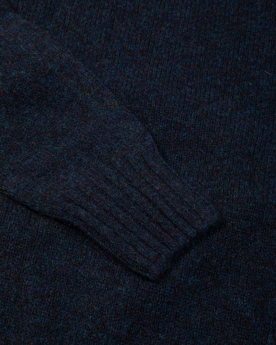 Classic Shetland Knit in Navy Mix