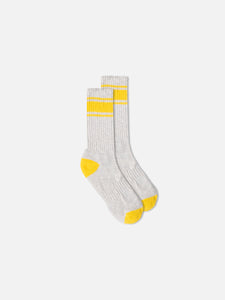 Elgin Sock in Grey Marl / Gold