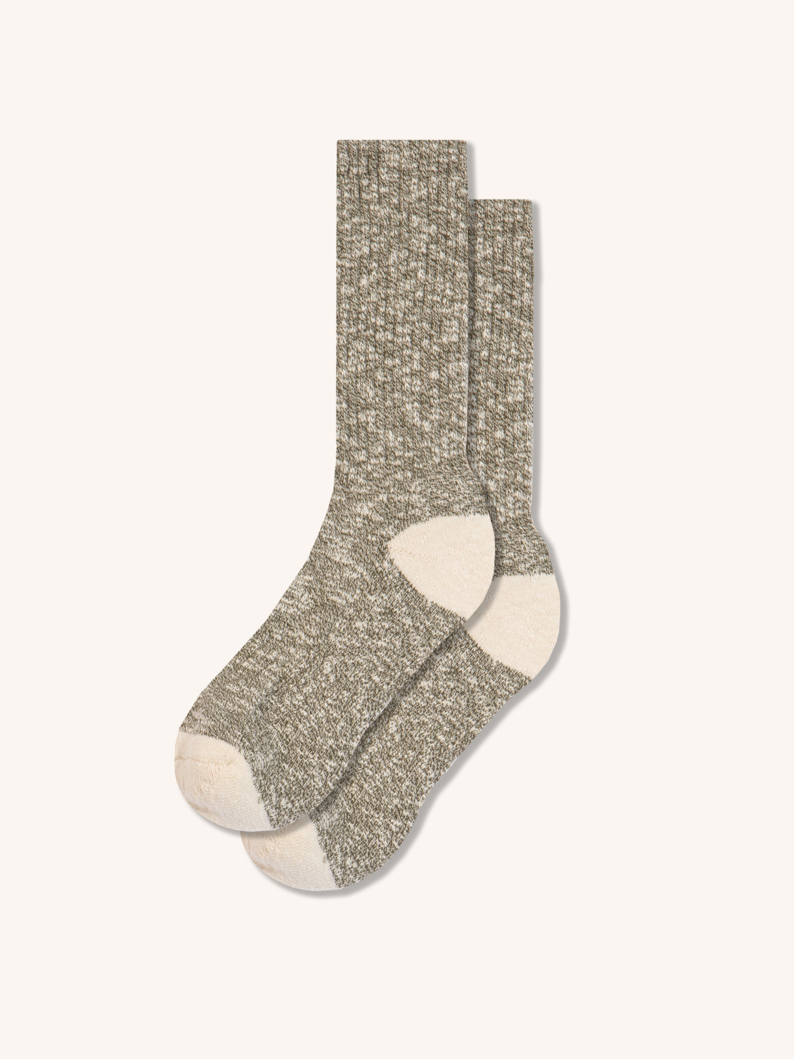Elgin Cotton Sock in Olive Marl