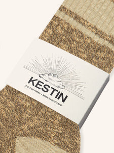 A pair of men's combed cotton socks, made in Scotland by KESTIN.