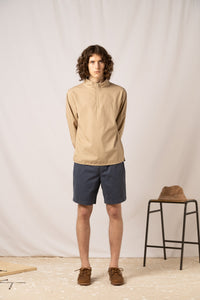 Inverness Short in Navy Cotton Twill