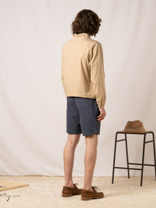 Inverness Short in Navy Cotton Twill