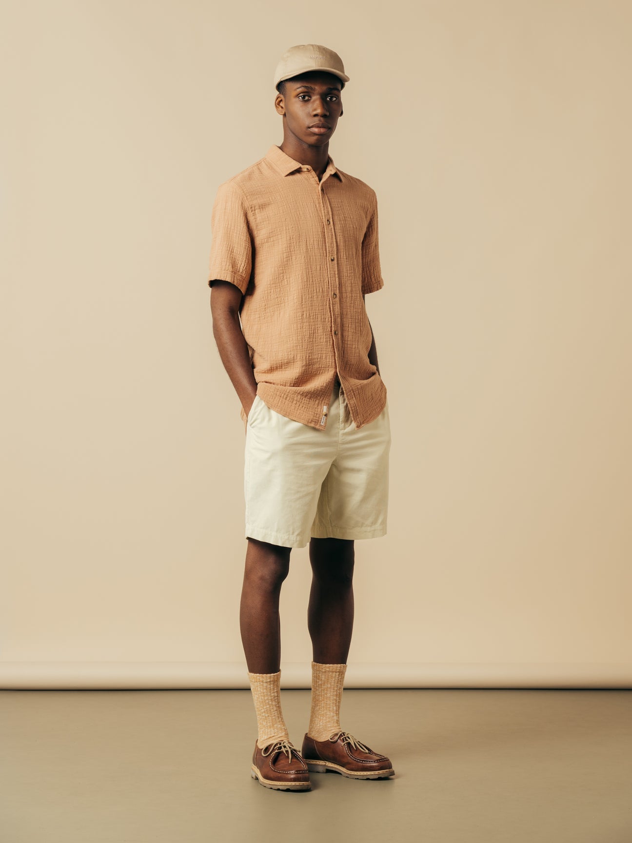 Elgin Cotton Sock in Orange Marl