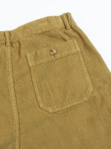 The back pocket of a classic pair of men's workwear trousers.