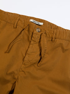 A close-up of the waistband and fly of the KESTIN Inverness Trousers.