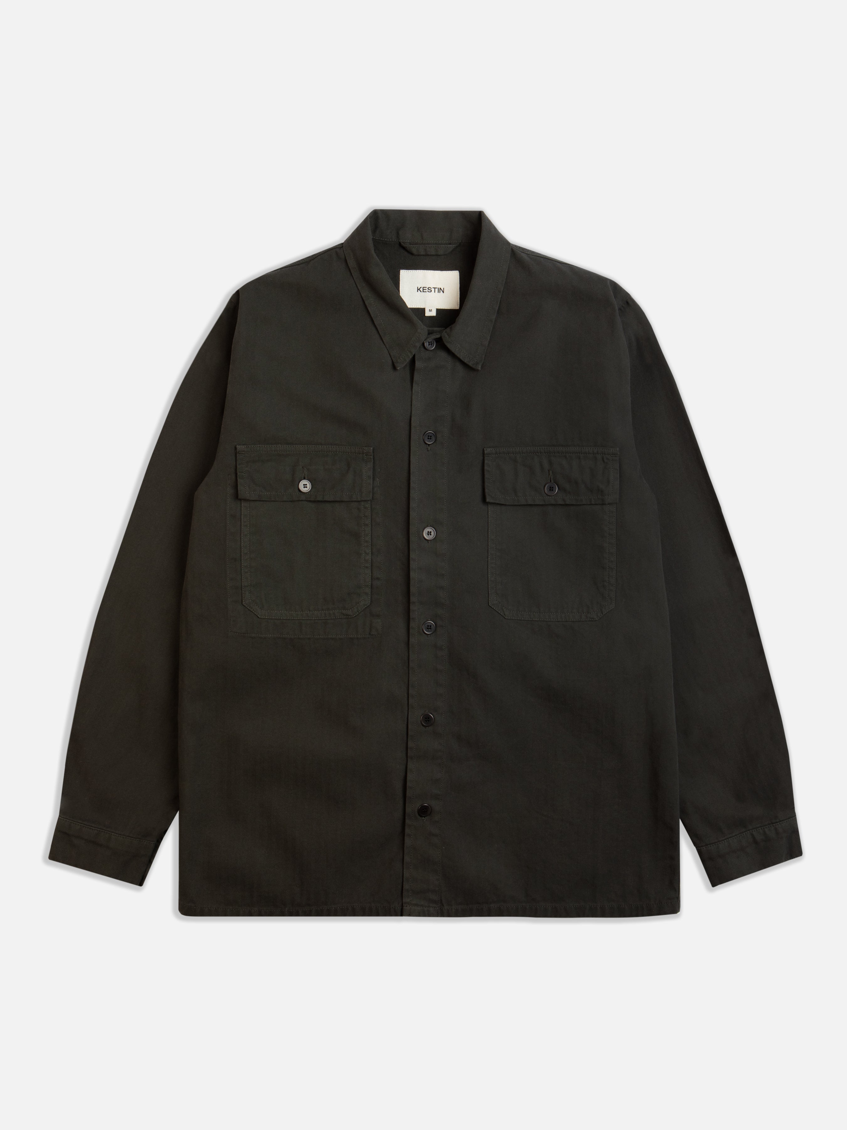 St Abbs Overshirt in Charcoal