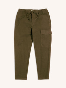 A pair of green cargo pants by menswear  KESTIN, made from a premium cotton ripstop.