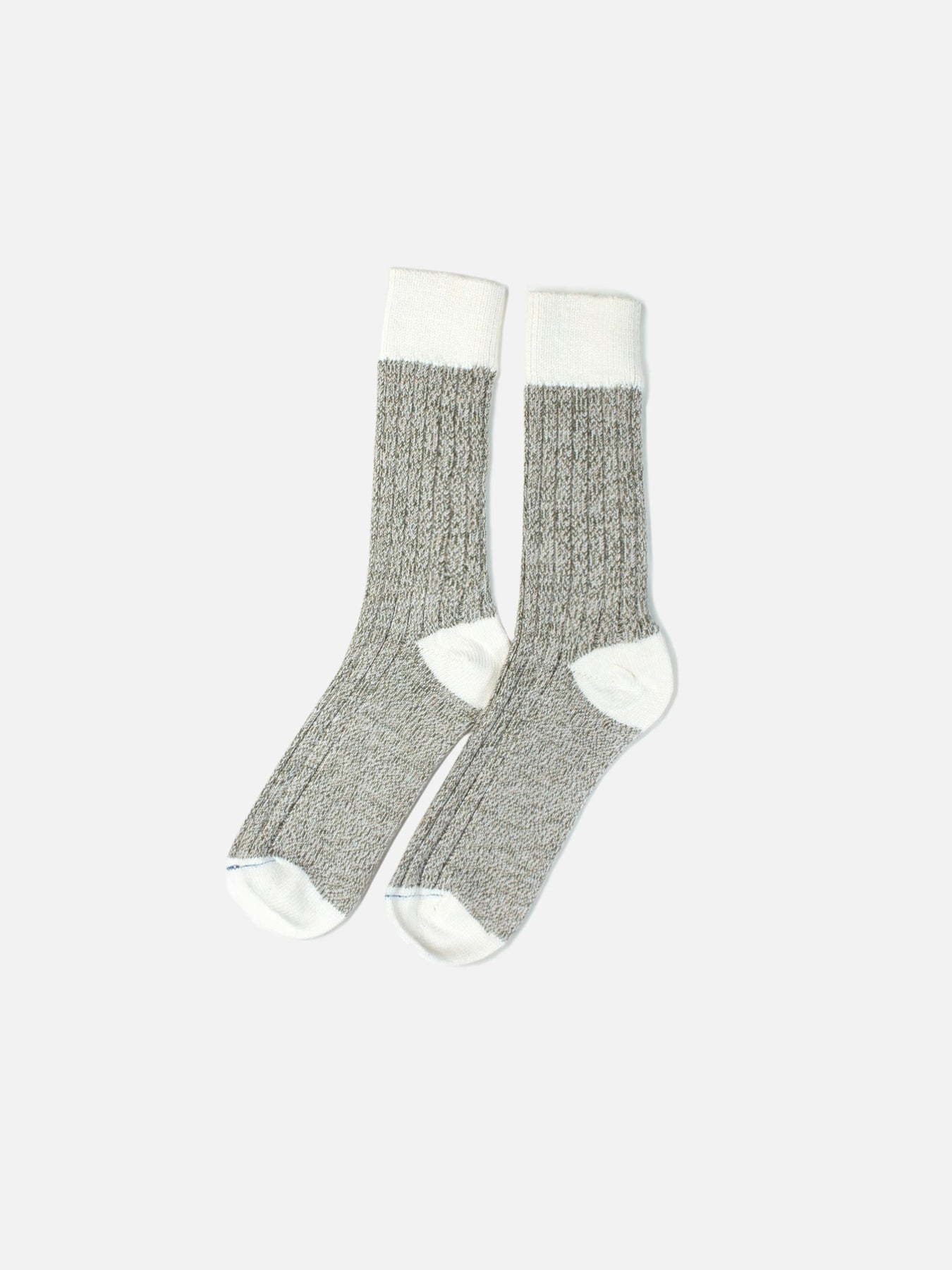 Melrose Merino Wool Socks in Light Olive Marl