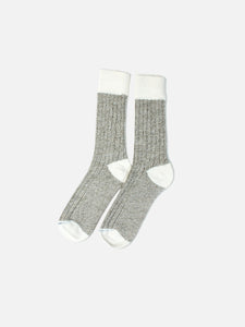 Melrose Merino Wool Socks in Light Olive Marl