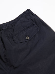 A close-up of the rear pocket from the KESTIN Mhor Short in Navy Blue.